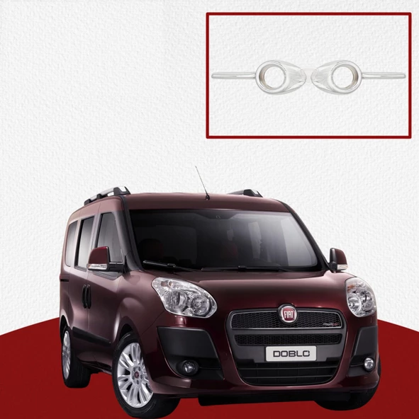 UNC Fiat Doblo Sis Farı Çerçevesi 2010- ABS Krom