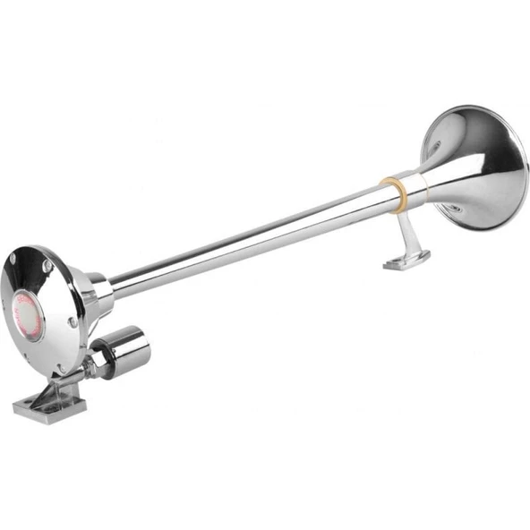 AEMPART HAVALI KORNA TEK BORULU MARİNE YUVARLAK GEMİ KORNASI ürün görseli 1