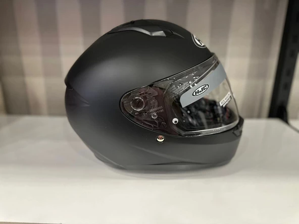 HJC C10 Mat Siyah Kapalı Motosiklet Kaskı - 2