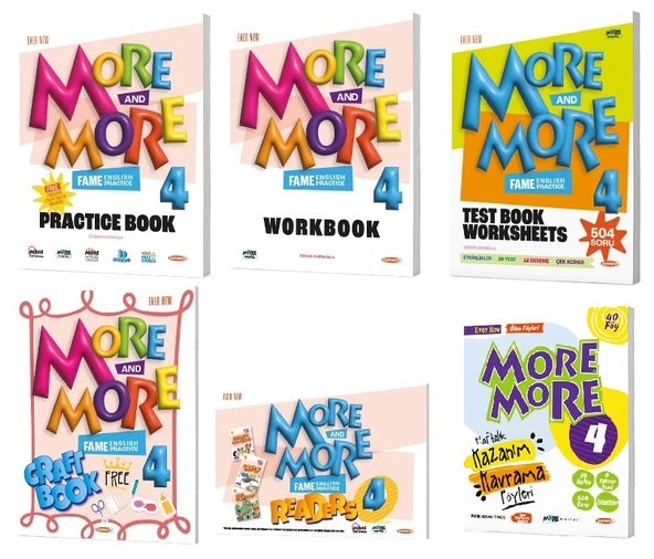 Kurmay Elt 2025 4. Sınıf More More Practice Book + Test Book + Föy
