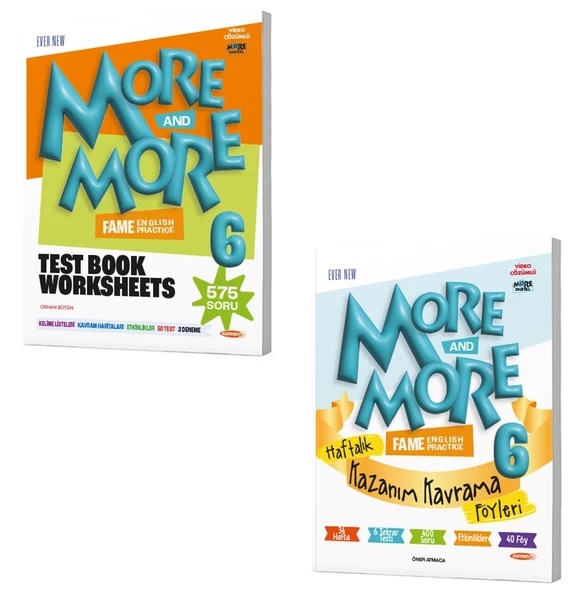Kurmay Elt 2025 6. Sınıf More More Test Book + Kazanım Föyleri
