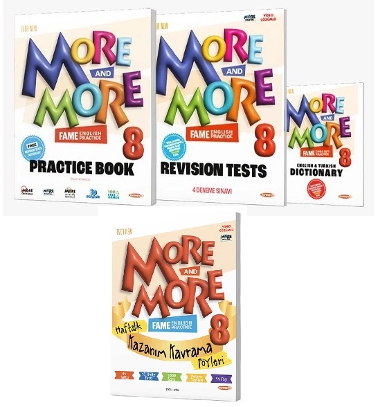 Kurmay Elt 2025 8. Sınıf Lgs More More Practice Book + Kazanım Föyleri ürün görseli