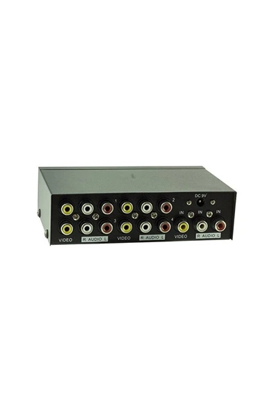 AV-104 4 Port Audio Video Splitter - Çoklayıcı - Resim 2