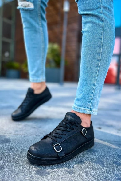 CH191 CST Side Buckle Erkek Ayakkabı SIYAH - 4