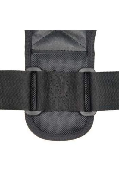 Unisex Siyah Ortopedik Bel Sırt Dik Duruş Korsesi - Resim 3