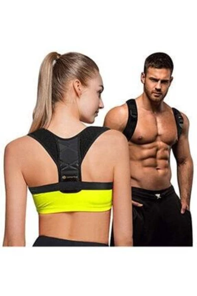 Unisex Siyah Kamburluk Önleyici Dik Duruş Korsesi - Resim 6