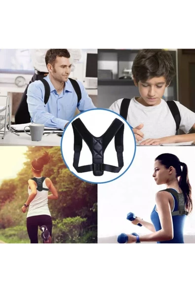 Dik Duruş Korsesi Kamburluk Önleyici Kadın Erkek Durmak İçin Korse Omuz Kambur - Resim 4