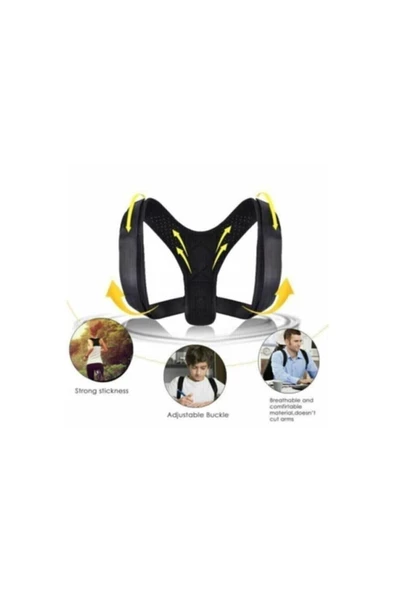 Kamburluk Önleyici Dik Duruş Korsesi Spor Korsesi Yoga Fitnes Korsesi - Resim 3