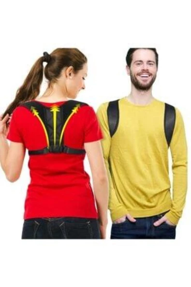 Unisex Siyah Dik Duruş Destek Korsesi - 2