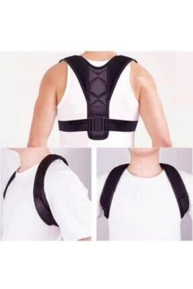 Unisex Siyah Kamburluk Önleyici Dik Duruş Korsesi - Resim 2