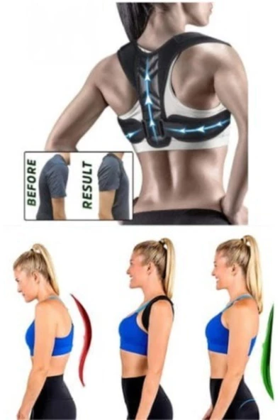 Kamburluk Önleyici Dik Duruş Korsesi Spor Korsesi Yoga Fitnes Korsesi ürün görseli 1