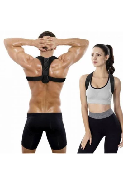 Dik Durmayı Sağlayan Sırt Omuz Korsesi Aparatı Kambuluğa Karşı Kifoz Skolyoz Dik Durmak Için Korse ürün görseli 1