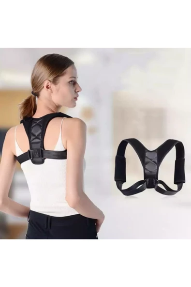 Dik Duruş Korsesi Kamburluk Önleyici Kadın Erkek Durmak İçin Korse Omuz Kambur - Resim 3