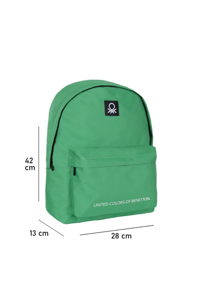 United Colors of Benetton Basic Tek Bölmeli Sırt Çantası Yeşil / 70683 - 8