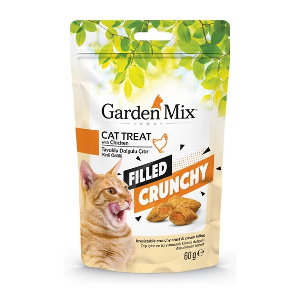 Gardenmix Tavuklu İçi Dolgulu Kedi Ödülü 60gr Skt: 07/2026