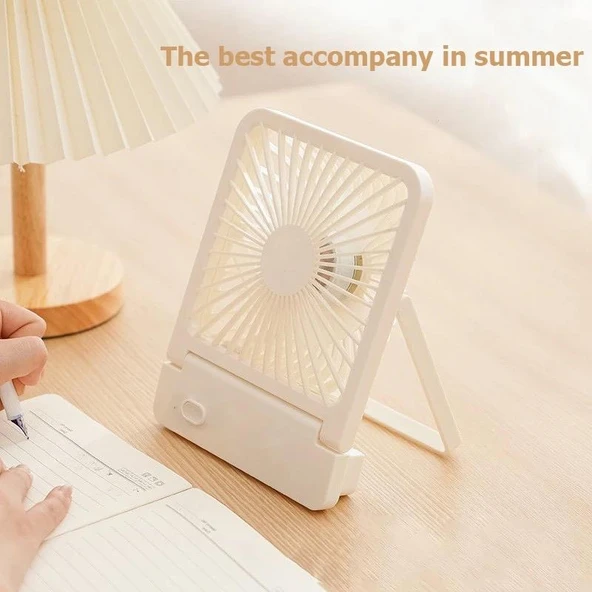 Masa Üstü Fan Şarjlı Üç Kademeli Yüksek Kapasite - Resim 5