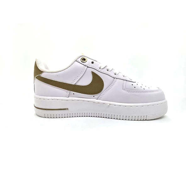 Nike Air Force 40.Yıl Özel Seri Beyaz Altın Kadın Spor Ayakkabı - 2