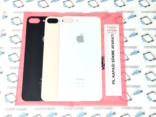 İphone 8 PLUS Arka Pil Batarya Kapağı (CAM) - Resim 6