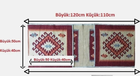 Motosiklet, Elektrikli Bisiklet, Heybesi 2 Gözlü Kilim Çanta ikinci el