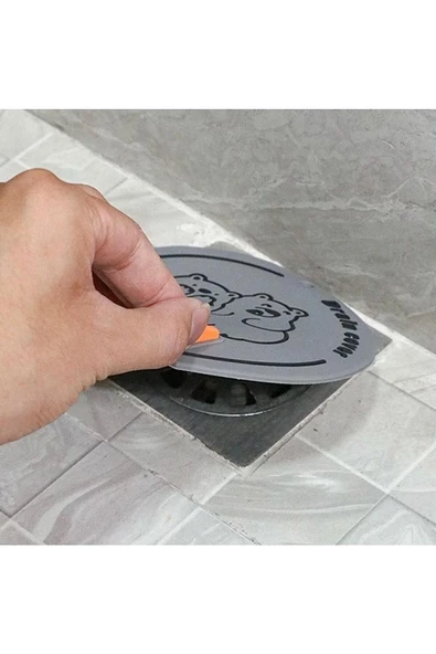 TİNEKE Banyo ve Mutfak Lavabo Koku Önleyici Gider Koruyucu Silikon Sızdırmaz Ped 1 ADET   KAHVERENGİ - 3