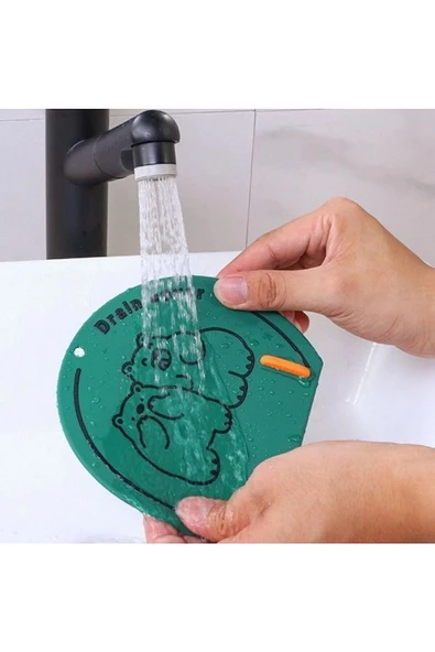 TİNEKE Banyo ve Mutfak Lavabo Koku Önleyici Gider Koruyucu Silikon Sızdırmaz Ped 1 ADET   KAHVERENGİ - 2