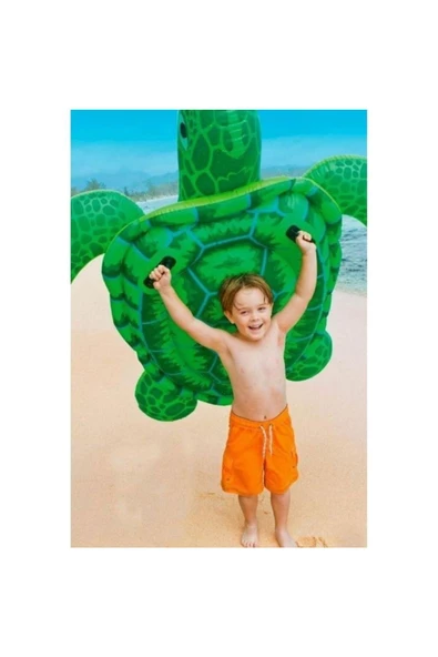 Kaplumbağa Binici Tutmaçlı Yeşil Renk 150 x 127 Cm - 3