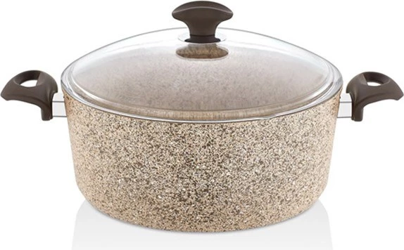 Falez Creamy Granit 22 cm Derin Tencere - CRE 3019 - 2