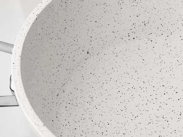 Taç Granit Döküm Derin Tencere 28 cm Beyaz - TAC-3427 - 2