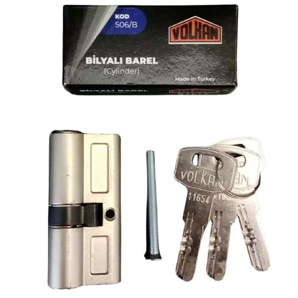 Volkan 506/B 68 mm ucuz ve kaliteli bilyalı barel kapı göbeği, silindiri