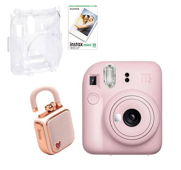 Fujifilm Instax Mini 12 Pembe Fotoğraf Makinesi 10'lu Film