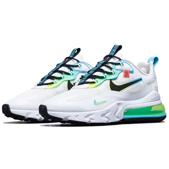 Nike Air Max 270 React Worldwide White - Resim 2