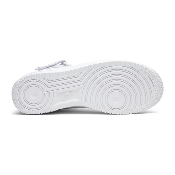 Nike Air Force 1 Mid 07 Leather Triple White - Resim 5