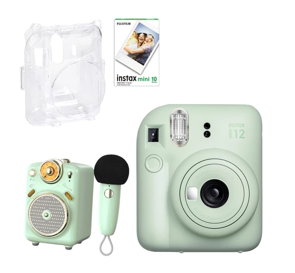 Fujifilm Instax Mini 12 Yeşil Fotoğraf Makinesi 10'lu Film