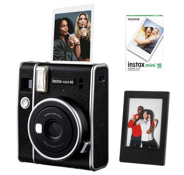 Fujifilm Instax Mini 40 Fotoğraf Makinası 10'lu Film ve Çerçeve Seti