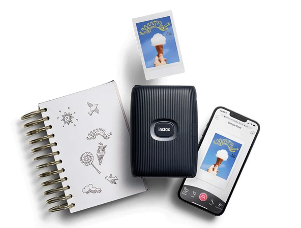 Fujifilm Instax Mini Link 2 Mavi Akıllı Telefon Yazıcısı ve Pal Mavi Dijital Kamera Seti - 4