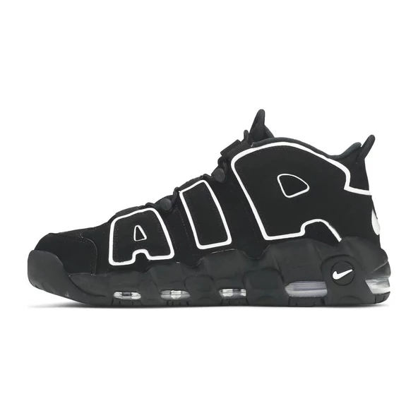Nike Air More Uptempo Black White - Resim 2