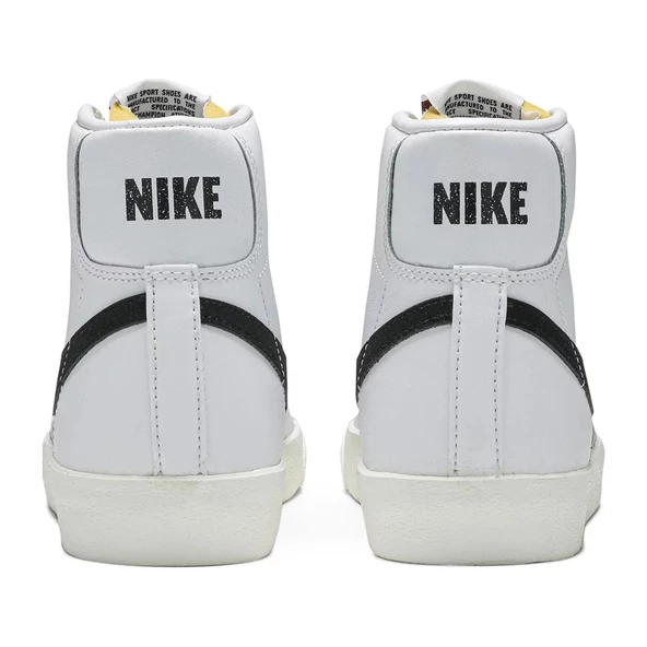 Nike Blazer Mid 77 Vintage White Black - Resim 4