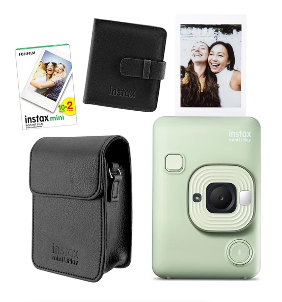 Fujifilm Instax Mini LiPlay Hybrid Matcha Green Fotoğraf Makinesi 20'li Film