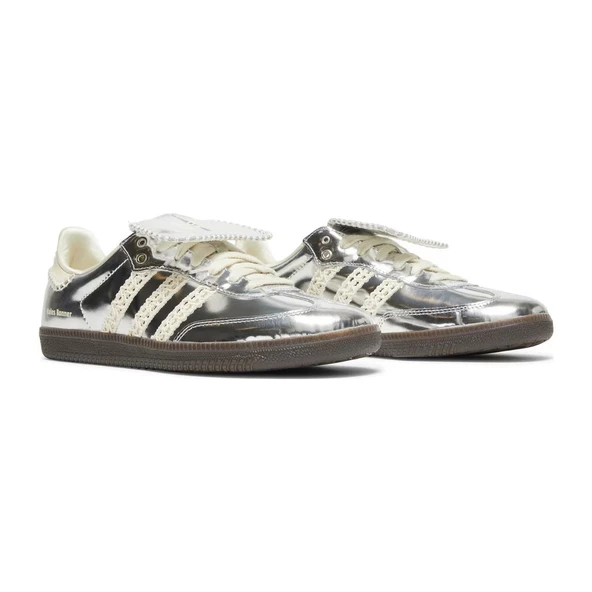 Wales Bonner x Samba Silver Metallic - Resim 3