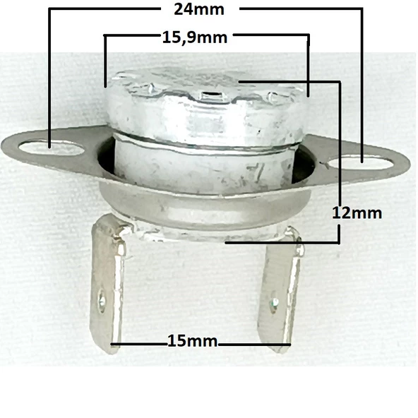 10 Adet KSD302 70C 16A Limit Termostat - 3