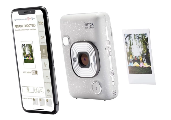 Fujifilm Instax mini LiPlay Hybrid Stone Beyaz Fotoğraf Makinesi ve 20'li Mini Film - 5