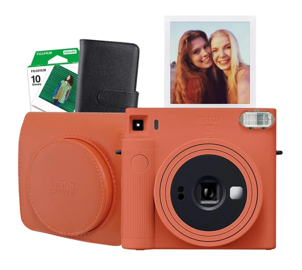 Fujifilm Instax SQ1 Terracotta Turuncu Fotoğraf Makinesi ve Hediye Seti 2