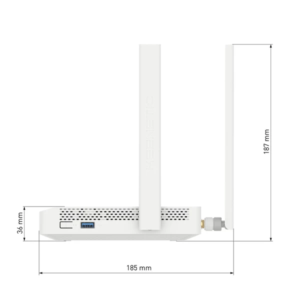 Keenetic Hero 4G+ AX1800 Wi-Fi Mesh Fiber Router, Sim Kart Destekli 3G/4G/LTE Modem, Cat.6, 4x1Gbit/s, USB 3.0 KN-2311 - 11
