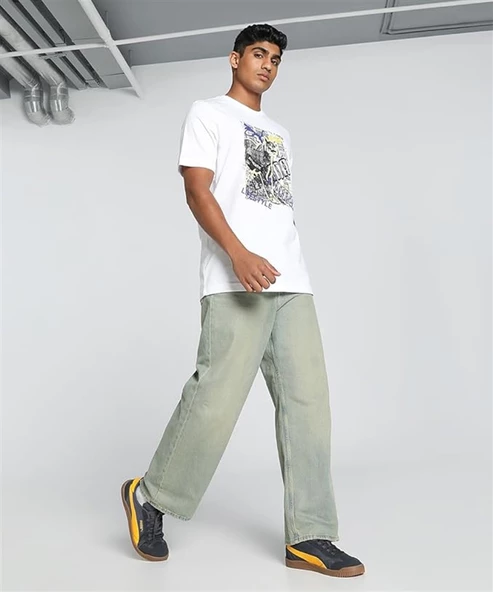 Puma Graphics Photoprint Tee Erkek Beyaz Tişört - 683213 02 - 2
