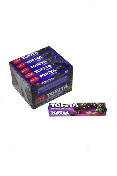 Kent Tofita Böğürtlen Aromalı Şekerleme 47 gr. x 20 Adet