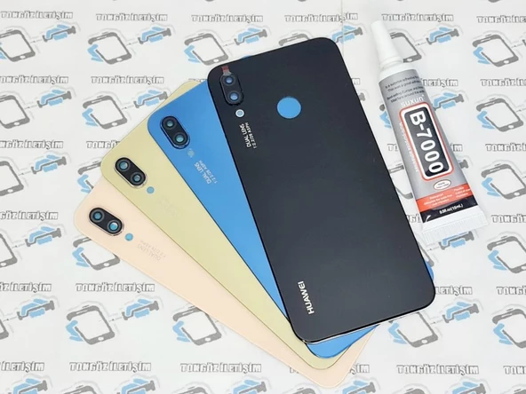 Huawei P20 Lite Arka Pil batarya Kapağı B-7000 Yapıştırıcı (CAM)