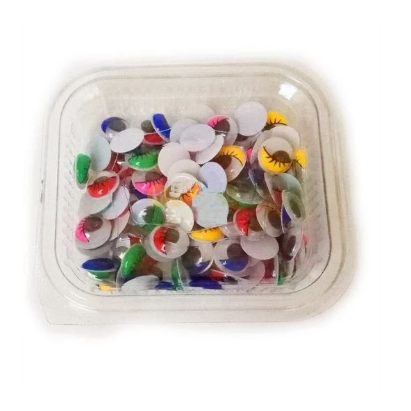 Hayal Sepeti Renkli Oynar Göz 25mm  - 25 Adetli Paket - 4