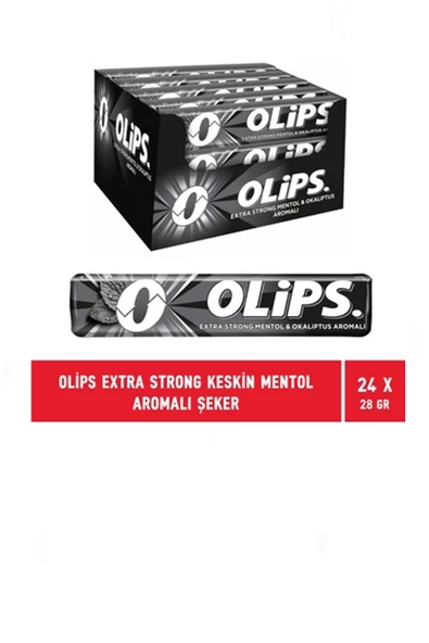 Olips Extra Strong Mentol & Okaliptus Aromalı Şekerleme 24 x 28 g. - 2