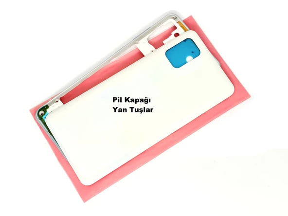 Samsung Galaxy A31 A315 Kasa Arka Pil Batarya Kapağı BEYAZ - Resim 2