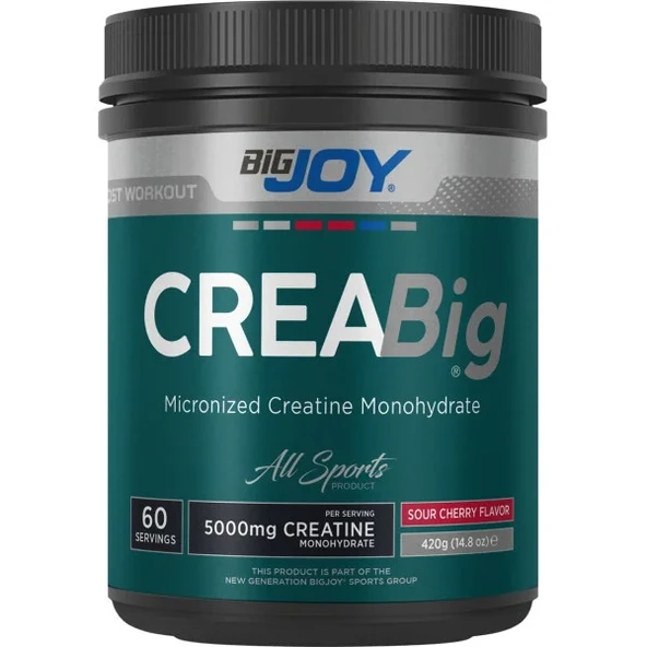 Bigjoy Sports Creabig Powder Vişne Aromalı 420 Gr Kreatin + Hediyeli